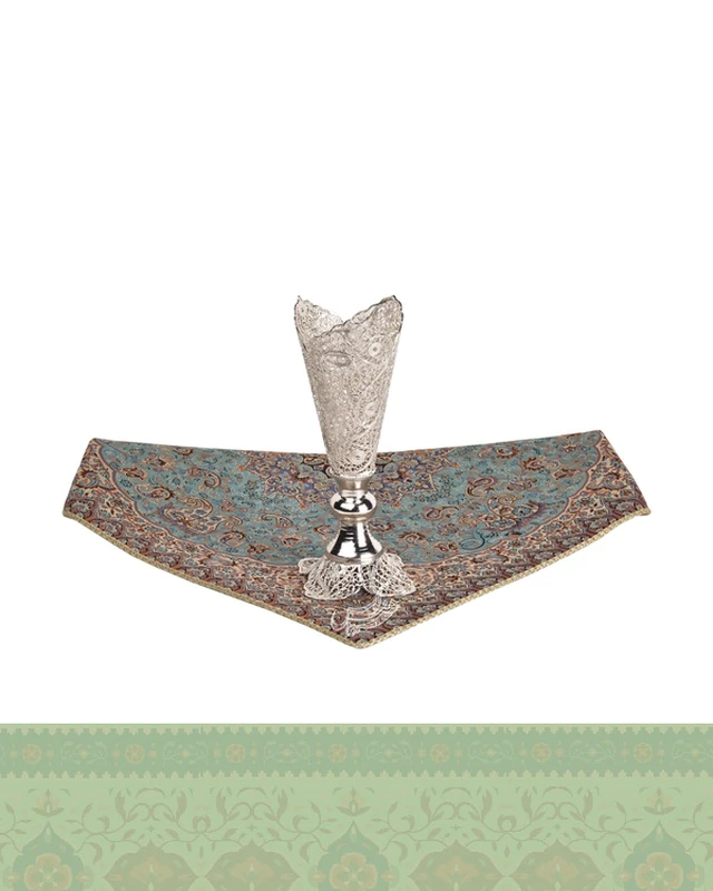 گلدان مدادی ملیله کاری کوچک