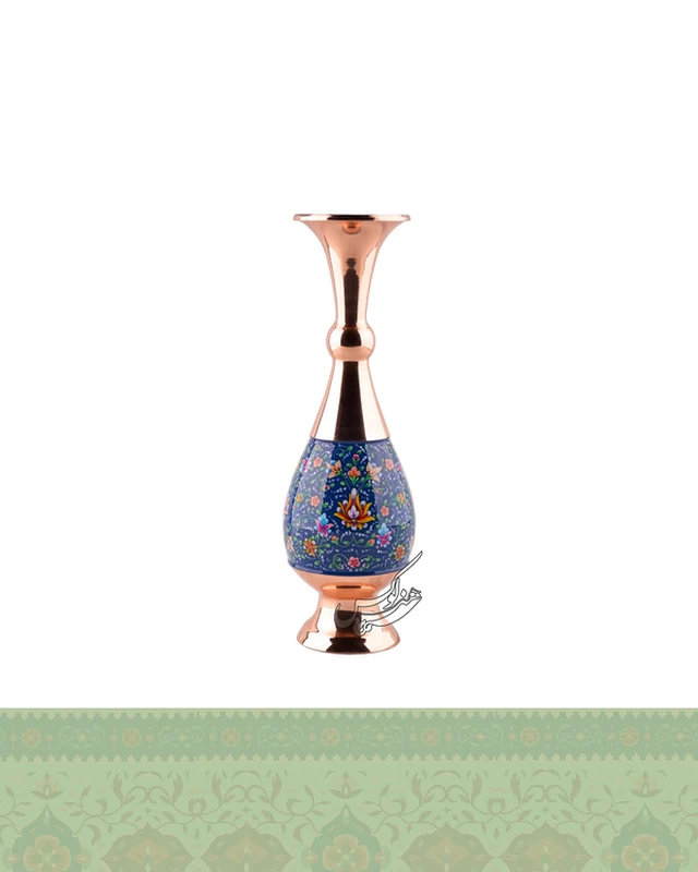 گلدان مس و پرداز سایز 30 سانتی