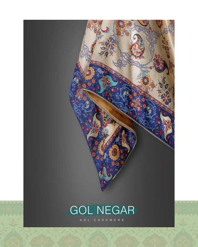 ارسال و فروش ترمه ابریشم 1*1 طرح گل نگار در خارج از کشور