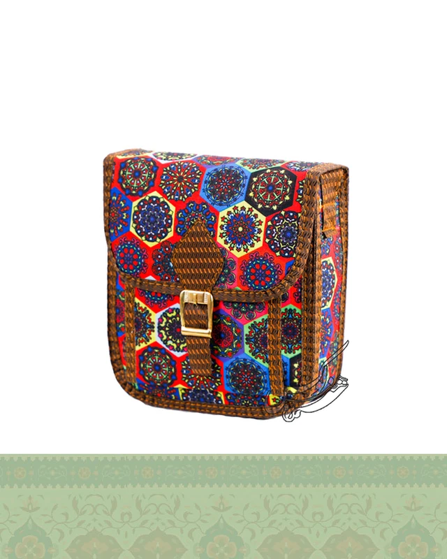 کیف ترمه دخترانه سنتی طرح خورشیدی