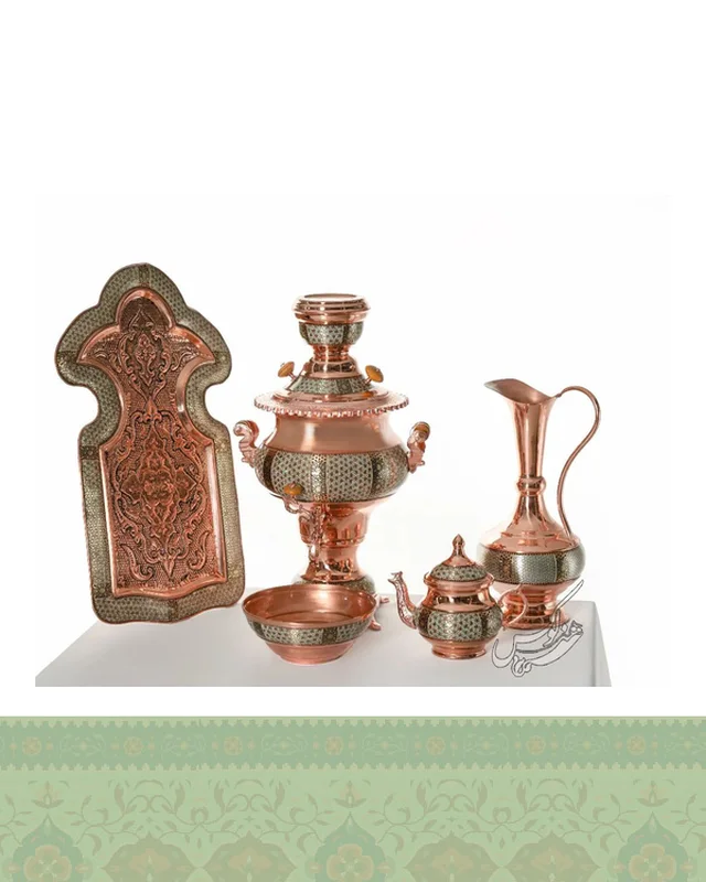 سرویس سماور مس و خاتم در دیارلند
