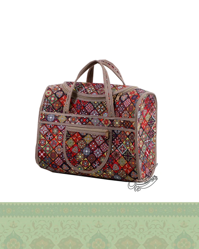 کیف مسافرتی سنتی طرح خورشیدی ترمه