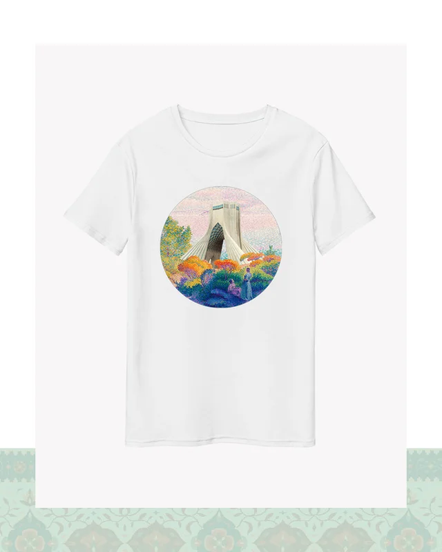 تیشرت رویای آزادی ۱۶ - سفید-Oversized در دیارلند