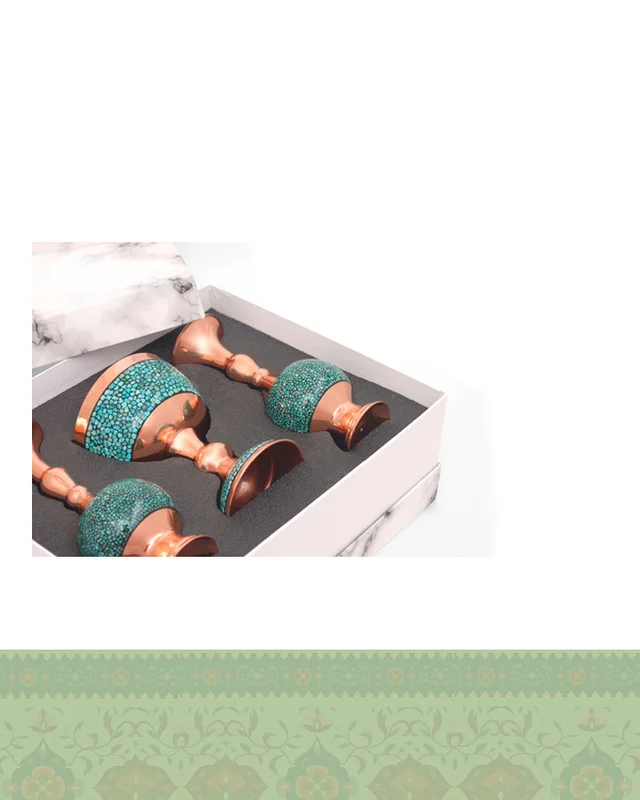 سرویس سنگاب و گلدان فیروزه در دیارلند