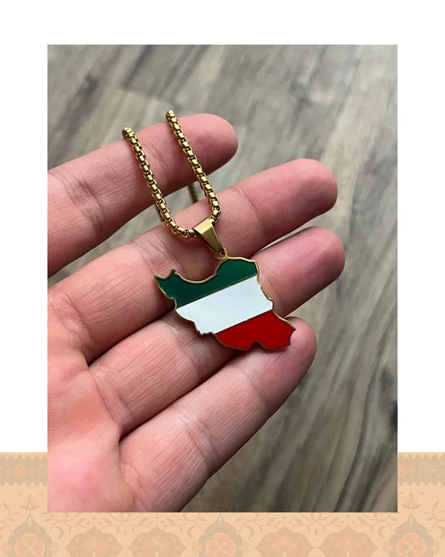 ارسال و فروش گردنبند ایران سه رنگ در خارج از کشور