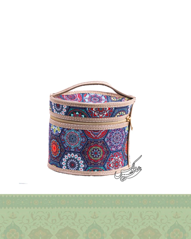 کیف آرایشی سنتی شش ضلعی گرد