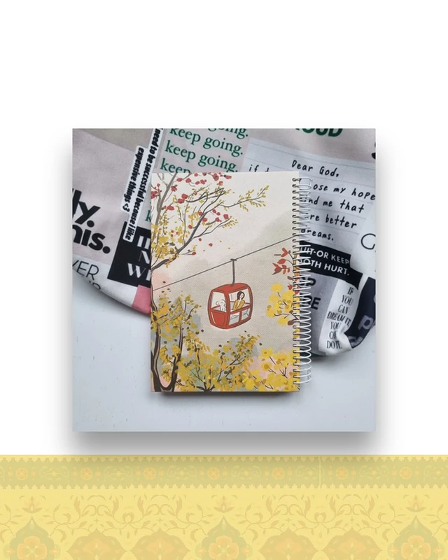 دفتر رقعی طرح تله کابین کد ۲۰۰ - طراحی 60 برگ