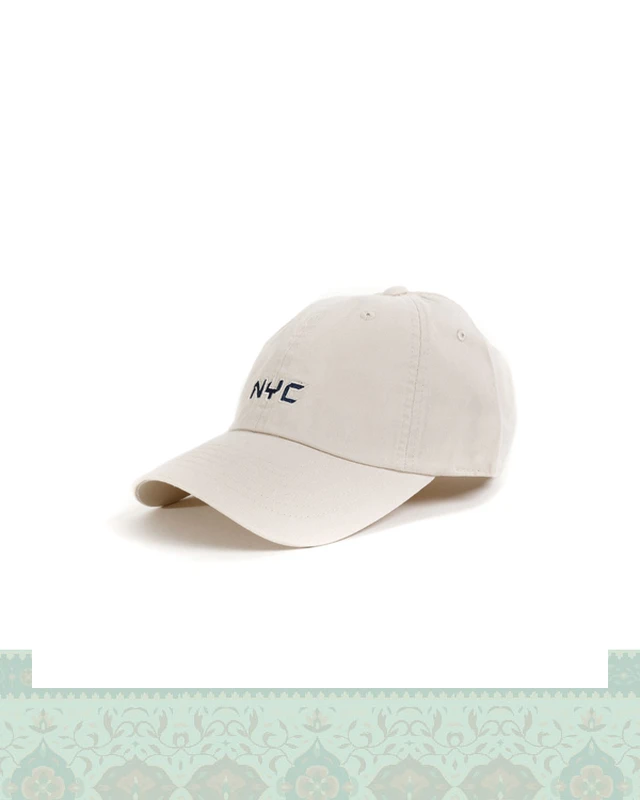 کلاه بیسبالی مینیمال NYC - کرِم