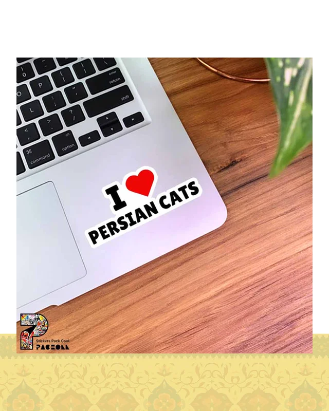 ارسال و فروش استیکر متن I LOVE PERSIAN CATS  در خارج از کشور