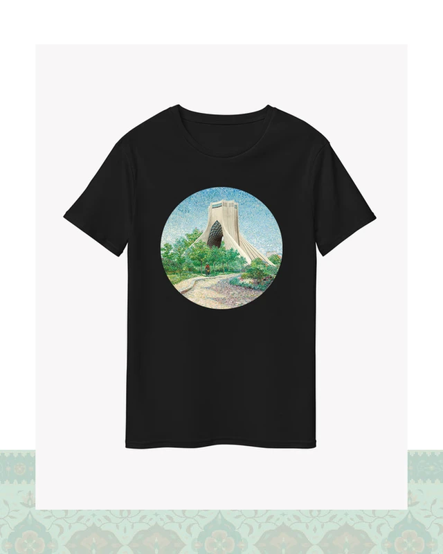 تیشرت رویای آزادی ۲۶ - مشکی-Oversized - S