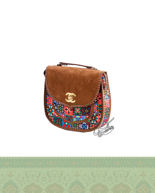 کیف پارچه ای طرح سنتی مدل چهار گل