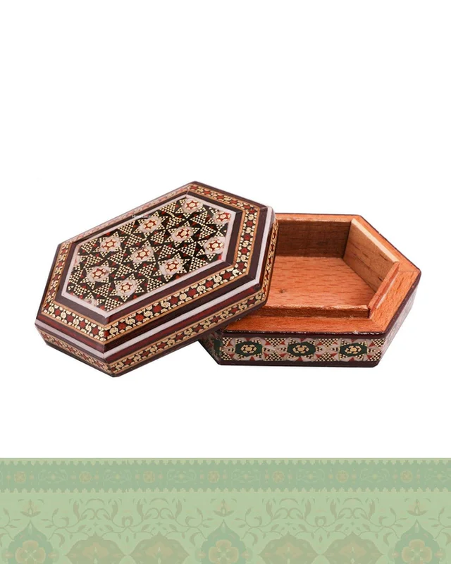 جعبه جواهر خاتم کاری اصفهان کد 920 در دیارلند