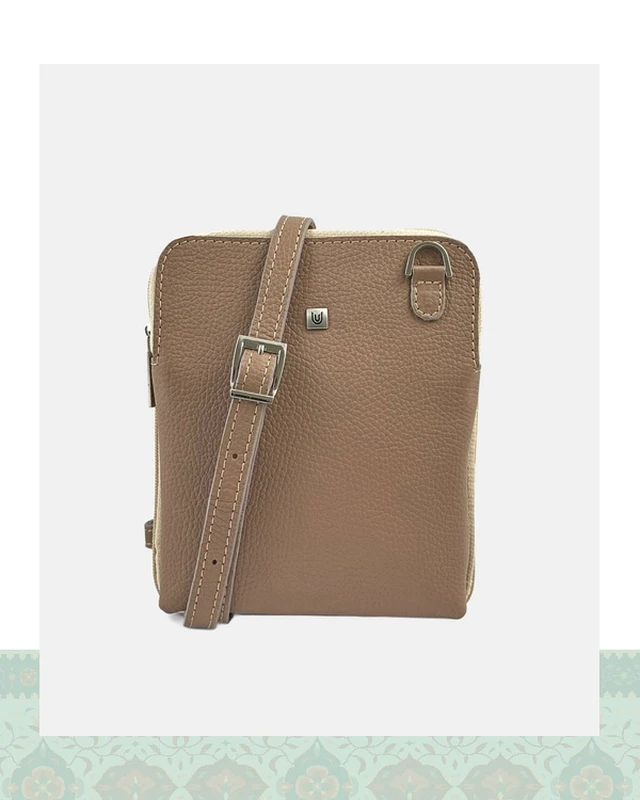 کیف کراس بادی چرم زنانه مدل 9952 - ویزون / ONO