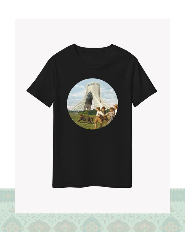 تیشرت رویای آزادی ۴ - سفید-Oversized - S