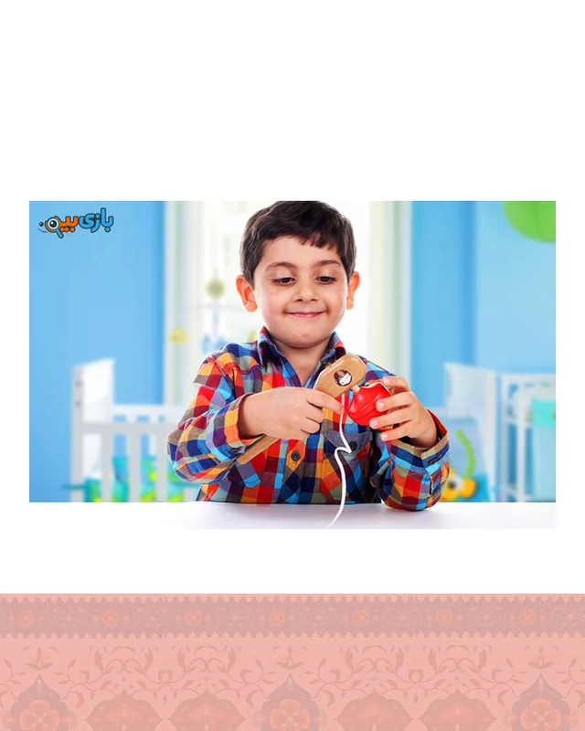 عکس اسباب بازی فرفره چوبی چوبین