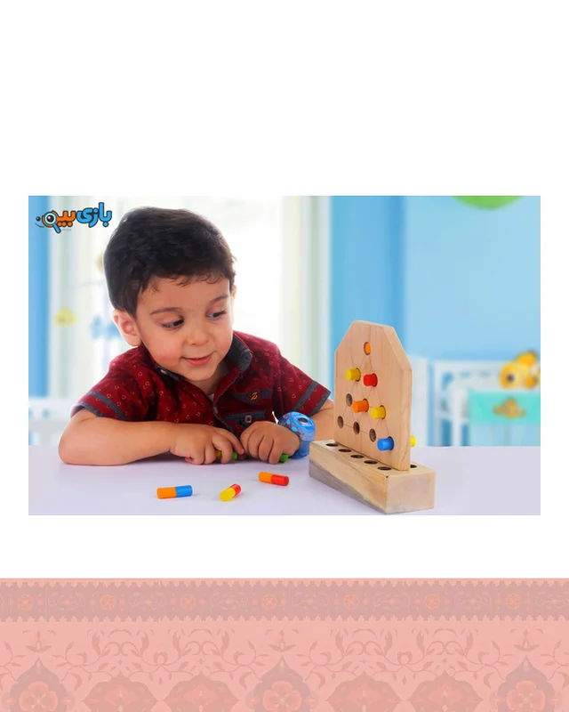 خرید اسباب بازی دورنگی چوبین ارزی