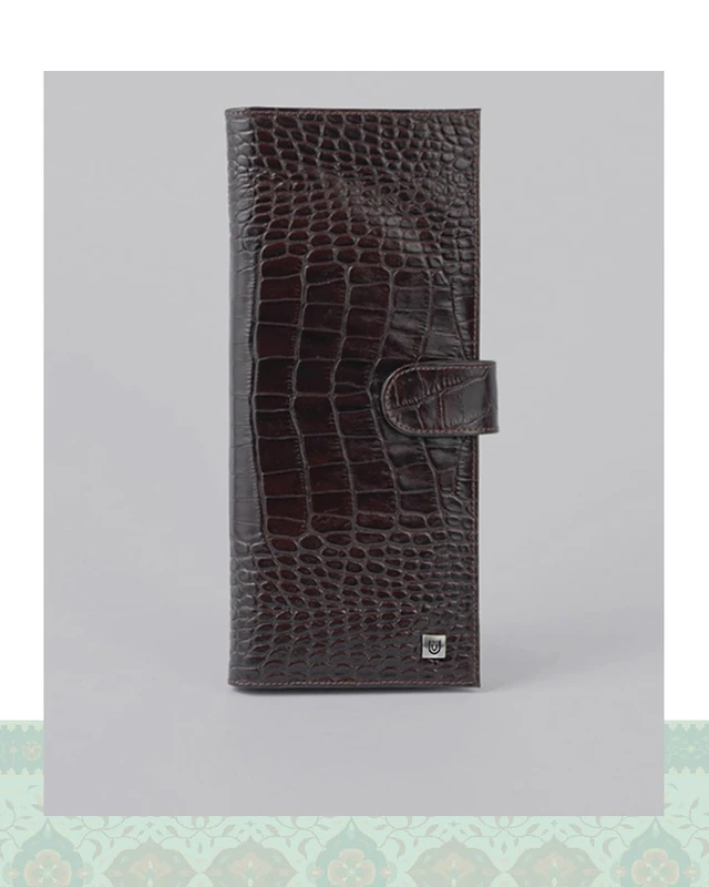 کیف دسته چک چرم مردانه مدل 40000161 - عسلی / ONO