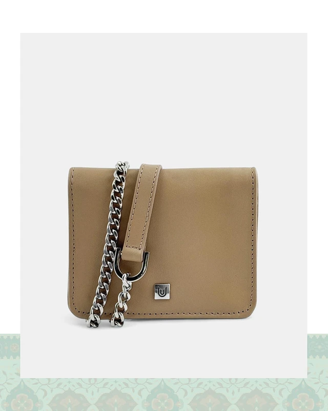 کیف پول چرم زنانه مدل 42000273 - طوسی / ONO