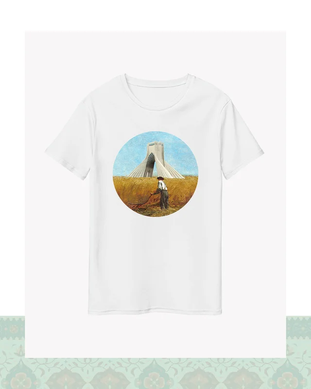تیشرت رویای آزادی ۵ - سفید-Oversized در دیارلند