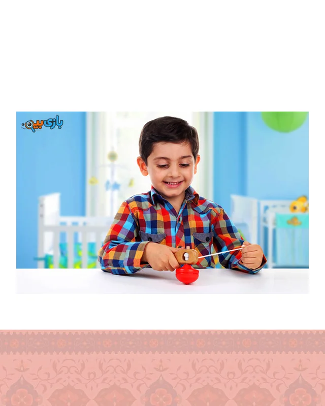 خرید اسباب بازی فرفره چوبی چوبین ارزی