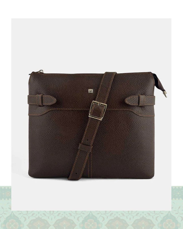 کیف کراس بادی چرم زنانه مدل 4400010 - مشکی / ONO
