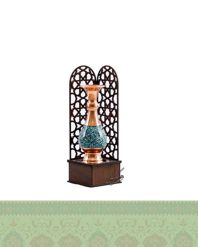 تندیس گلدان 16 فیروزه طرح معراج