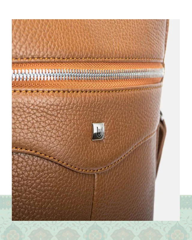 عکس کیف کراس بادی چرم مردانه مدل 41000195