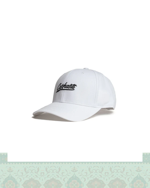 کلاه بیسبالی کتان گلدوزی شکسته carhartt - سفید