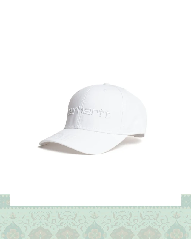 کلاه بیسبالی کتان گلدوزی برجسته CARHARTT - سفید