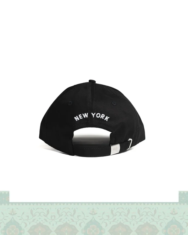 خرید کلاه بیسبالی کتان گلدوزی برجسته NY  در اروپا و آمریکا