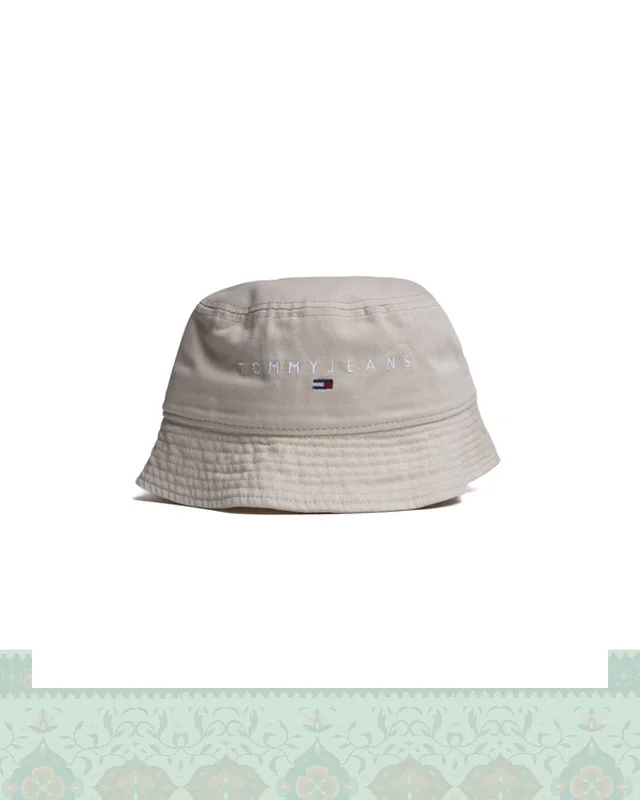 خرید کلاه کتان باکت گلدوزی فونت TOMMY  در اروپا و آمریکا