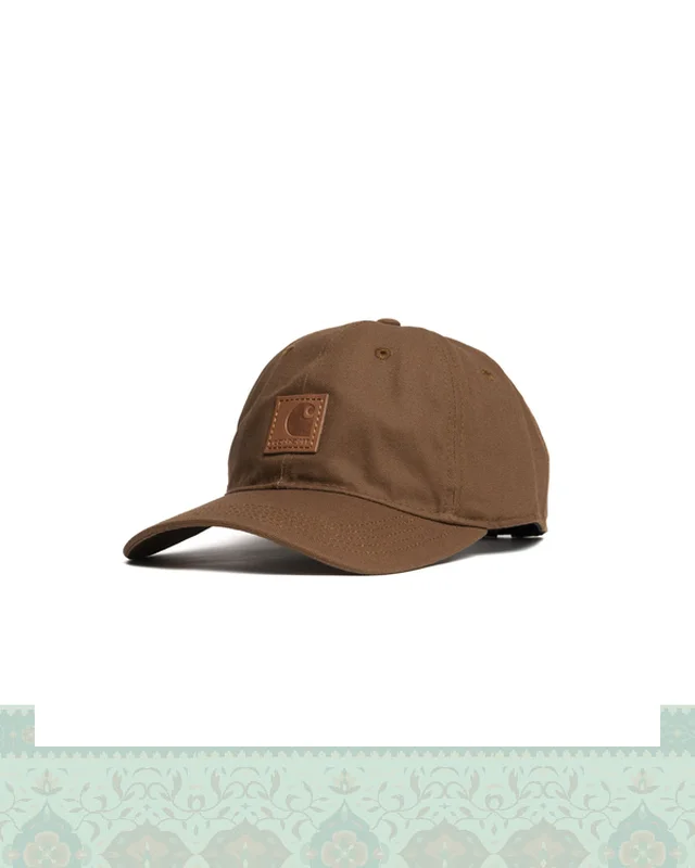 عکس کلاه بیسبالی کتان Dad’s cap اورجینال چرم دوزی carhartt