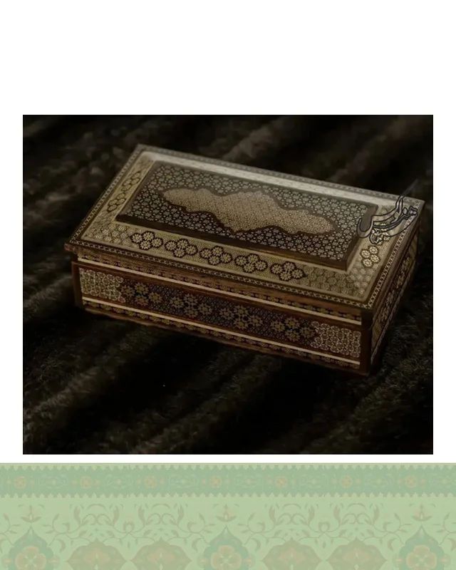 عکس ست جادستمالی و جاکارد و چنگالی خاتم کاری