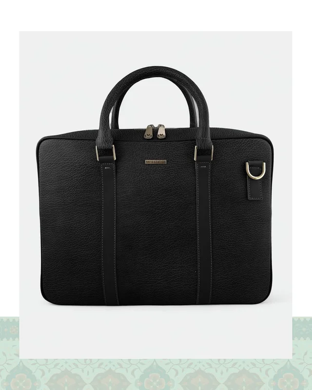 عکس کیف اداری چرم مردانه مدل 43000118
