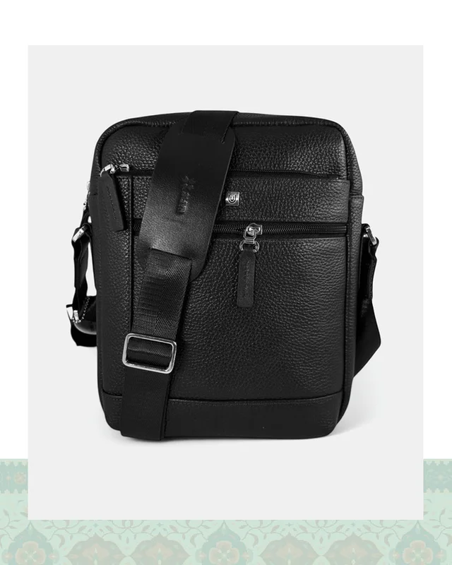 ارسال و فروش کیف کراس بادی چرم مردانه مدل 43000130  در خارج از کشور