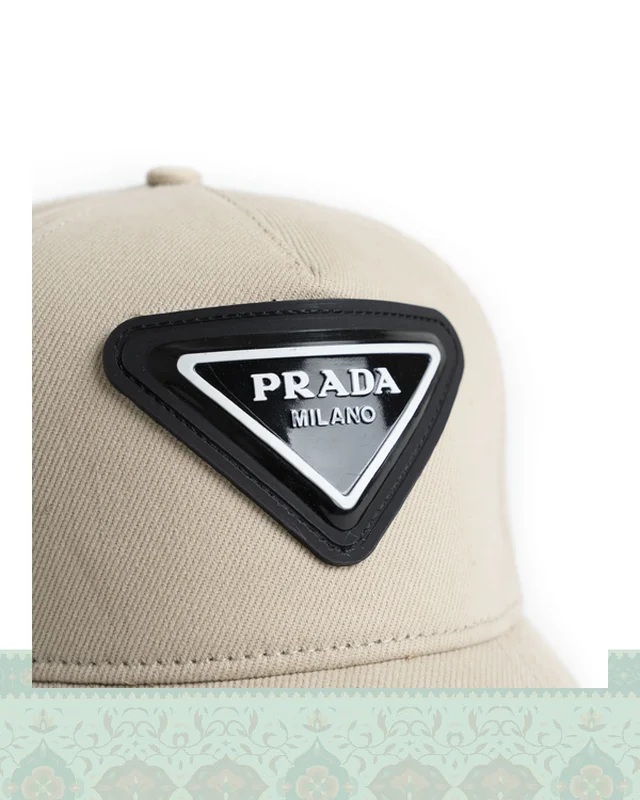 ارسالی مستقیم کلاه تراكر كتان PRADA ژلاتيني براشد  از ایران
