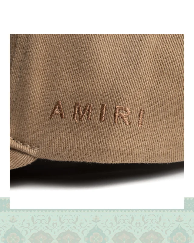 قیمت کلاه كتان بيسبالي B500 گلدوزي لوگو Amiri  در اروپا و آمریکا
