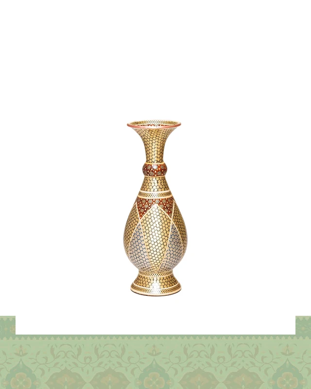 گلدان تمام خاتم نفیس - 20 گره