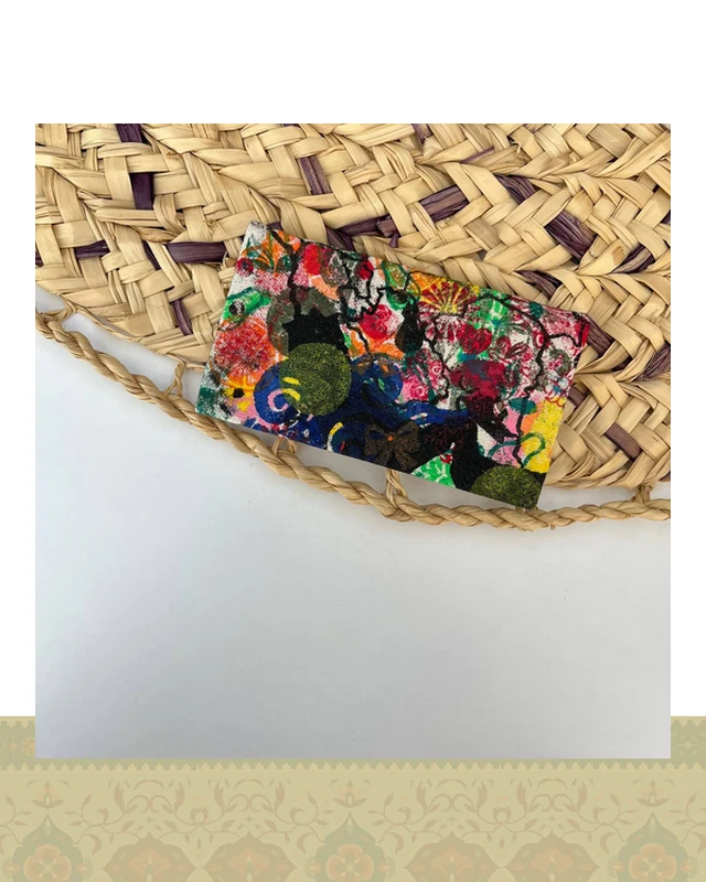 جای دستمال جیبی طرح آبرنگی