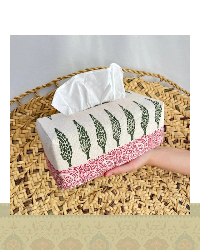 جای دستمال کاغذی طرح سرو اسلیمی