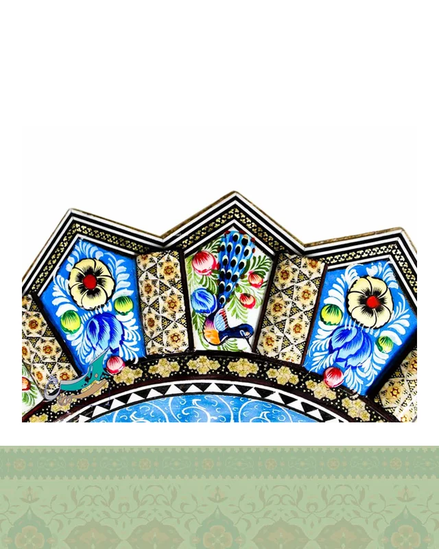 ارسال و فروش ساعت دیواری خاتم کاری مدل خورشیدی سایز بزرگ در خارج از کشور