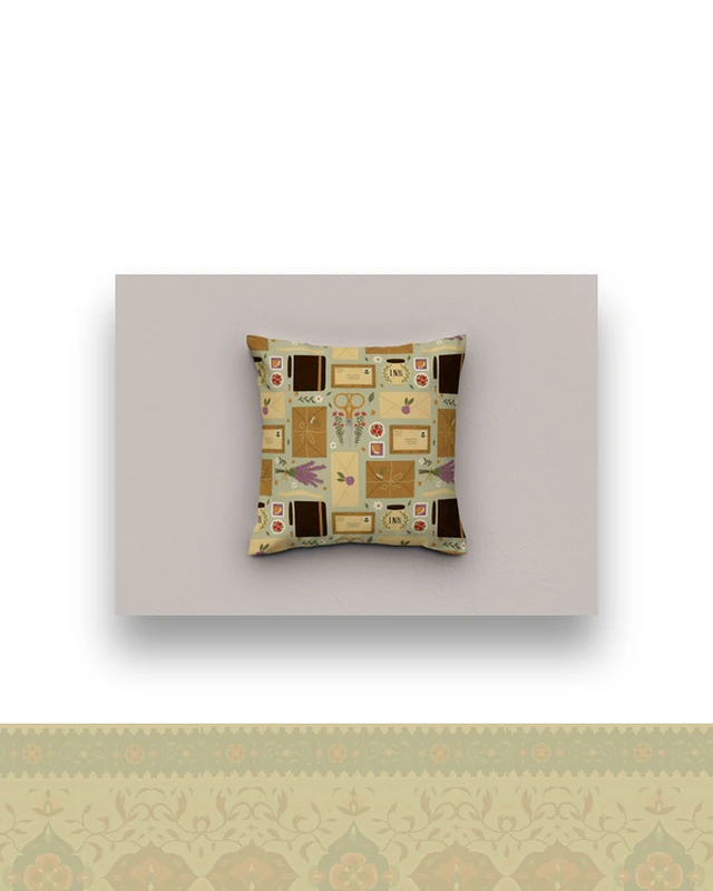 کوسن مخملی کد ۱۲۶۹ - فقط روکش