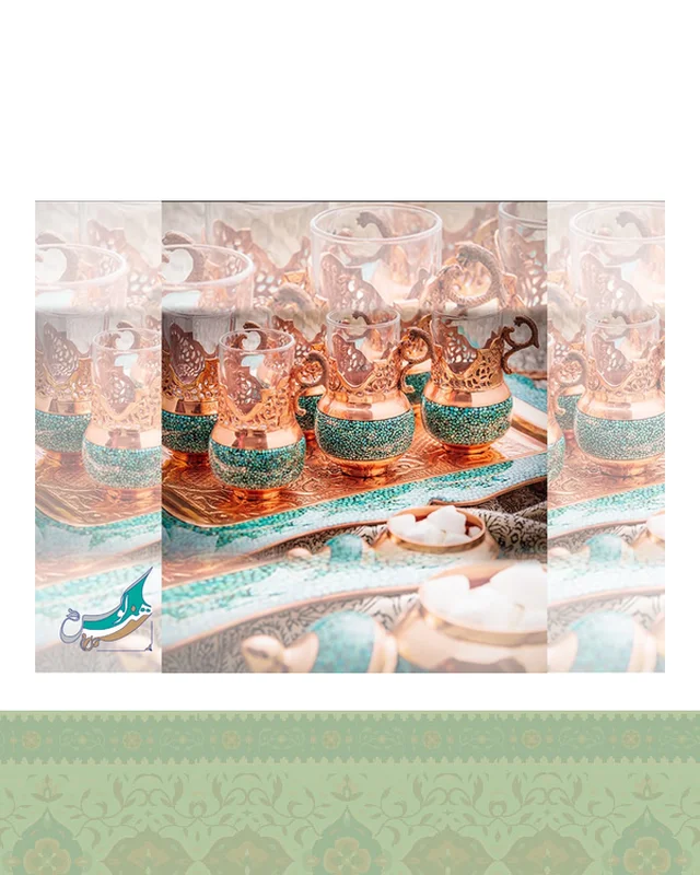 خرید سرویس چای خوری فیروزه کوبی اصفهان در اروپا و آمریکا