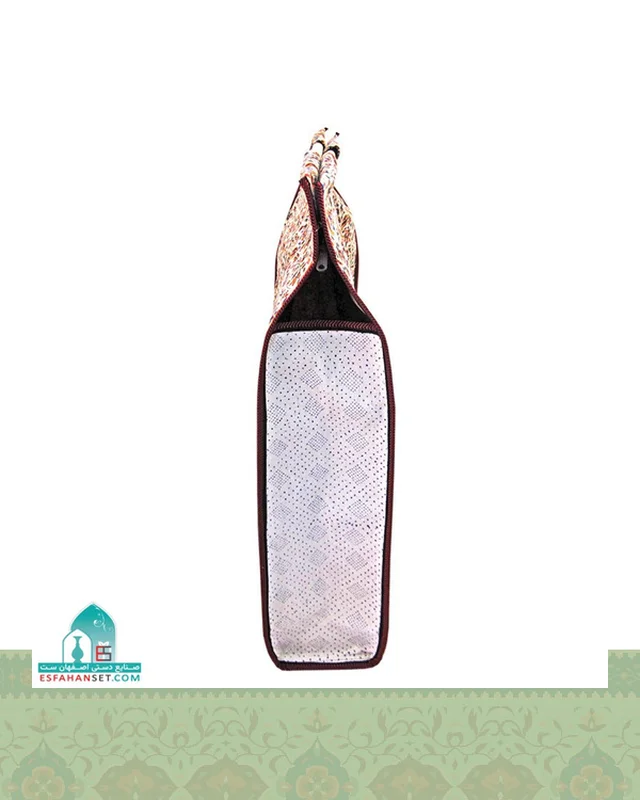 خرید ساک هدیه قلمکار مدل دسته چوبی اندازه 50×60 سانتیمتر ارزی