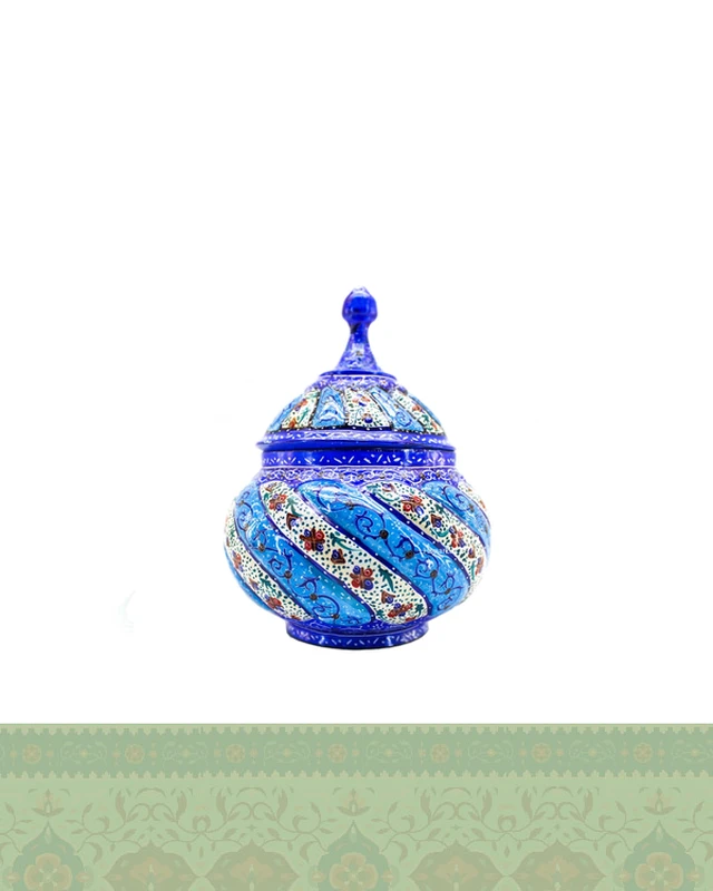 قندان میناکاری مسی اصفهان