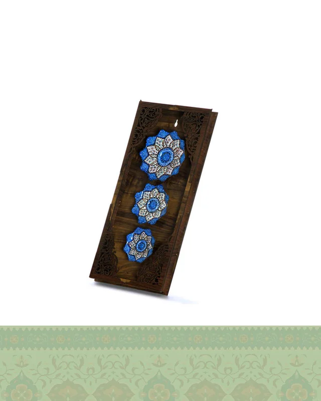 خرید قاب چوبی سه بشقاب میناکاری اصفهان در اروپا و آمریکا