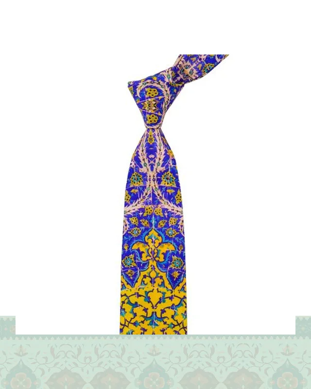 خرید کراوات مردانه طرح کاشی کاری سنتی 2 در اروپا و آمریکا
