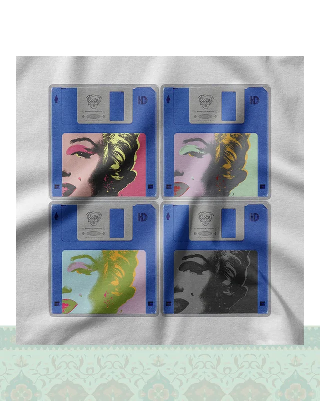 ارسال و فروش تیشرت اندی وارهول Andy Warhol – Shot Marilyns - سفید-Oversized در خارج از کشور