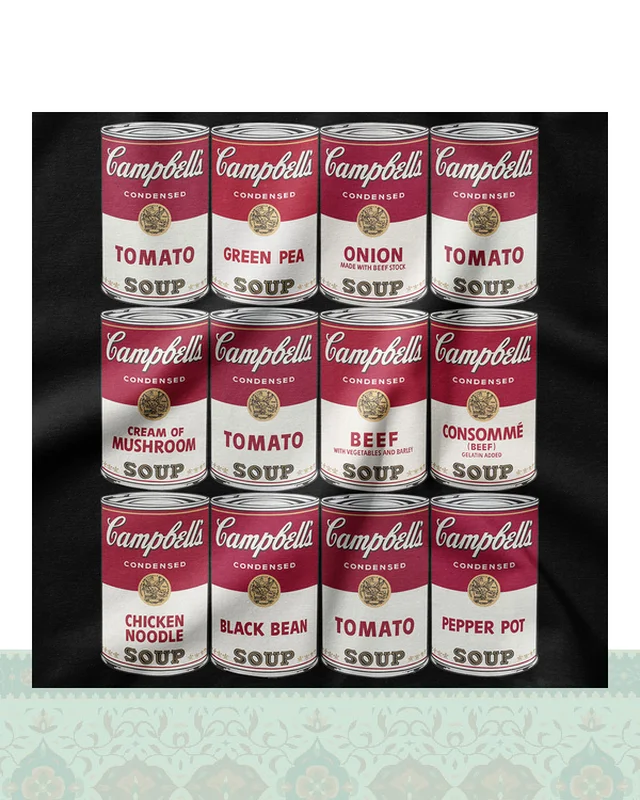 خرید تیشرت اندی وارهول Andy Warhol – Soup Cans - سفید-Oversized در اروپا و آمریکا