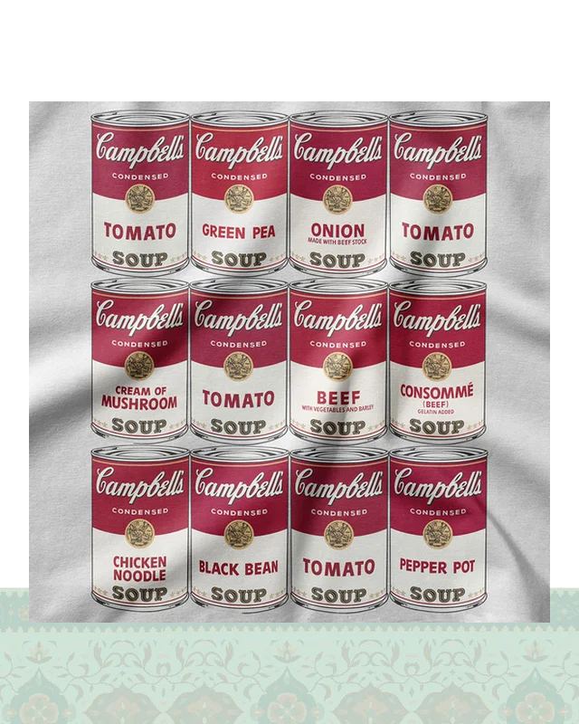 ارسال و فروش تیشرت اندی وارهول Andy Warhol – Soup Cans - مشکی-Oversized در خارج از کشور